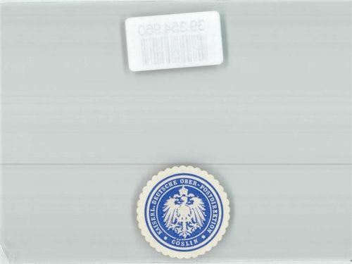 Köslin Postwesen Kaiserl. Deutsche Ober-Postdirection Cöslin