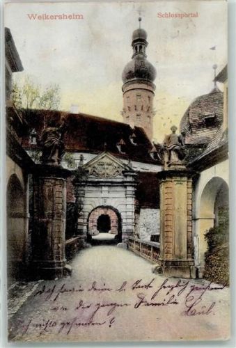 Weikersheim 1906 Schlossportal