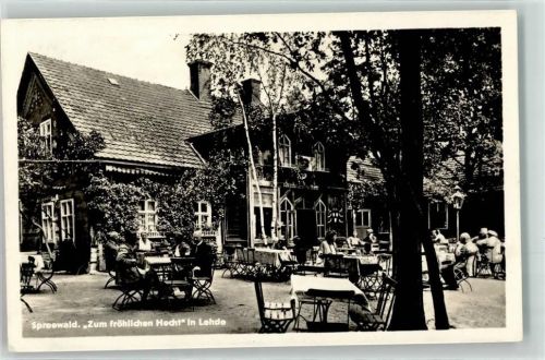 Lehde Gasthaus Zum fröhlichen Hecht Gartenwirtschaft