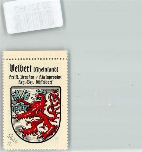Velbert Wappen Kaffee Hag Nr.60 ca. 1920-1940 Roter Löwe Schlüssel