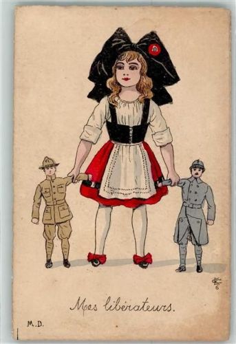 Patriotik Frankreich Moes Liberateurs Bildkarte