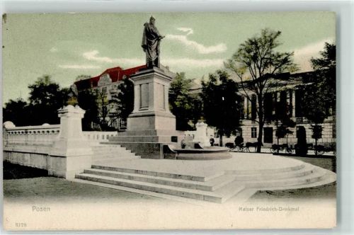 Posen Poznan Kaiser Friedrich Denkmal Tracht Polen 1905
