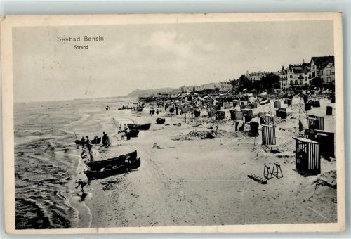 Seebad Bansin 1913 Strand Strandkörbe