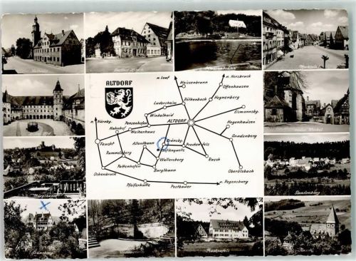 Altdorf Landkarte Altdorf Burgthann Rathaus Gasthaus Hirsch Marktplatz