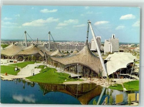 München Olympiade 1972 Schwimmhalle und Sporthalle