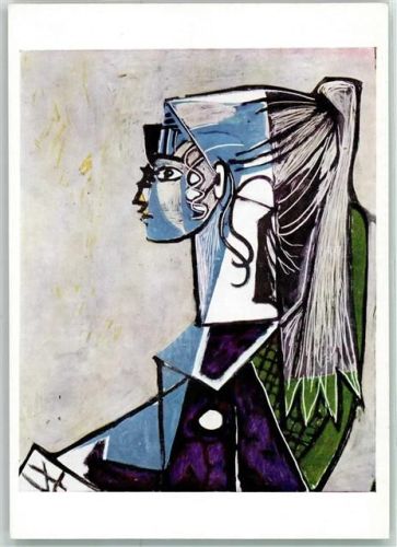 Portrait einer jungen Frau sign.Pablo Picasso