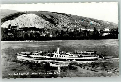 Bad Deutsch-Altenburg Kurort Donau Raddampfer Fahne