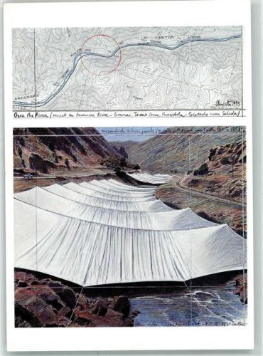 Vogelschau Over the River Projekt for the Arkansas River Colorado von Christo