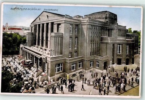Teplice WK II Stempel Stadttheater