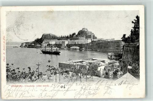 Corfu 1906 Citadelle Dampfer