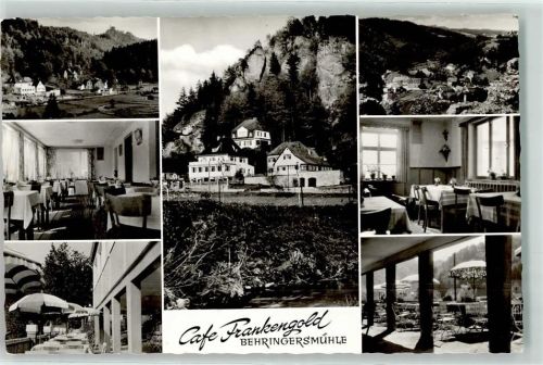 Behringersmühle Cafe Frankengold Innenansicht Terrasse