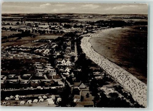 Scharbeutz Strand Fliegeraufnahme