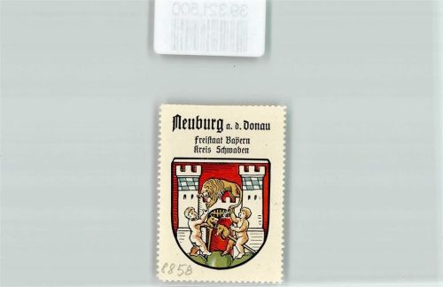 Neuburg Vignette Wappen Freistaat Bayern Kreis Schwaben