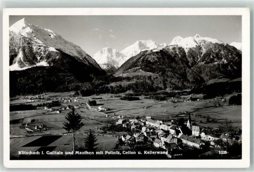 Kötschach i.Gailtale und Mauthern mit Polinik Cellon u. Kellerwand