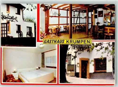 Schmidtheim Gasthaus Krumpen Gastraum Fremdenzimmer