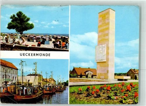 Ueckermünde Fischerboot Hafen Sowjetisches Ehrenmal