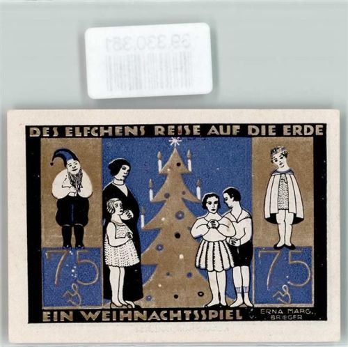 Langeln Notgeld der Gemeinde Langeln Amtsbezirk Hemdingen 75 Pfennig Nr 18940