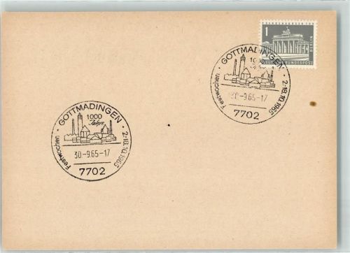 Gottmadingen Sonderstempel Festwochen 1965