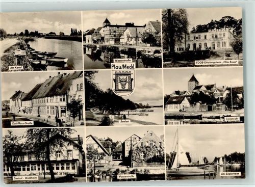 Plau FDGB Erholungsheim Otto Brass Karl Marx Straße Gasthaus Seelust Waldheim