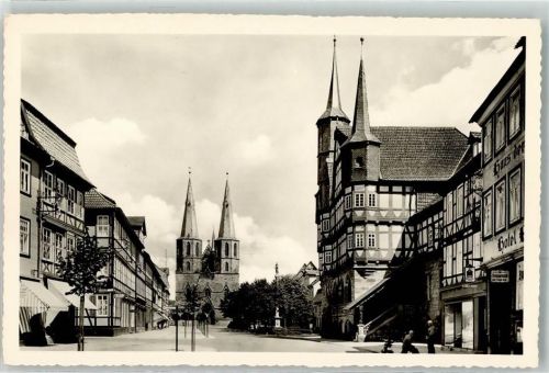 Duderstadt Hotel Rathaus u. Marktraße mit St. Cyriakuskirche