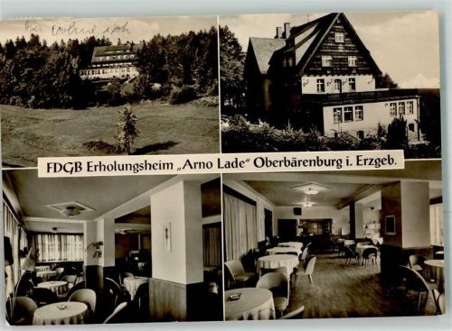 Oberbärenburg FDGB Erholungsheim Arno Lade Speisesaal