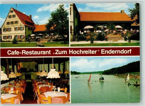 Enderndorf Cafe-Restaurant Zum Hochreiter Gaststube Terrasse Badesee Windsurfer