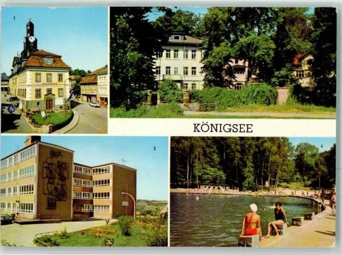 Königsee Rathaus Diät- Kurheim Goethe- Oberschule Waldseebad