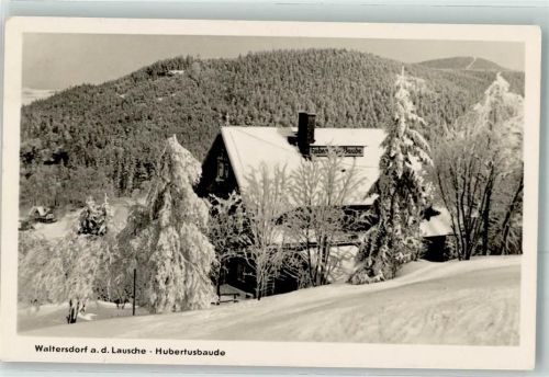 Waltersdorf Winter Gasthaus Hubertusbaude