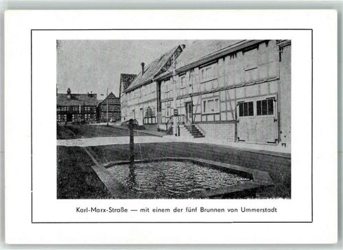 Ummerstadt Karl-Marx-Straße mit Brunnen