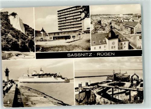 Sassnitz Königstuhl Rügen-Hotel Eisenbahnfähre MS Saßnitz und MS Warnemünde