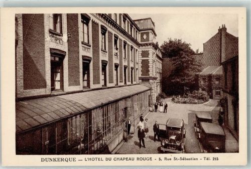 Dunkerque Hotel du Chapeau Rouge 5 Rue St. Sebastien Auto Mann Frau