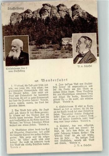 Bad Staffelstein Gedicht Wanderfahrt Einsiedelmann