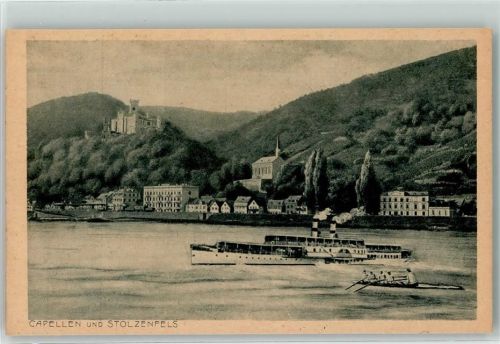 Capellen Stolzenfels Raddampfer Rheinschiff
