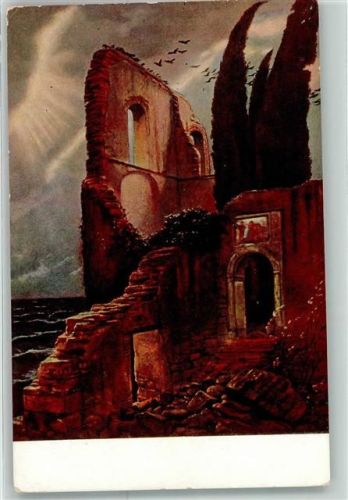 1916 Ruine am Meer MJS Nr.074