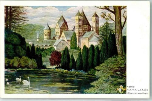 Maria Laach Klosterweiher Abtei Schwan