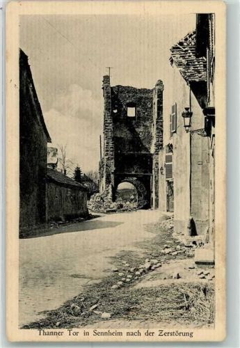 Cernay Thanner Tor nach der Zerstörung