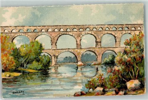 Nimes Le Pont du Gard sign.