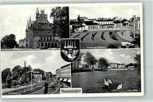 Neumünster Rathaus Kuhberg Am Teich Schwäne Bahnhofvorplatz