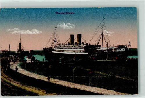 Bremerhaven 1917 Ozeandampfer