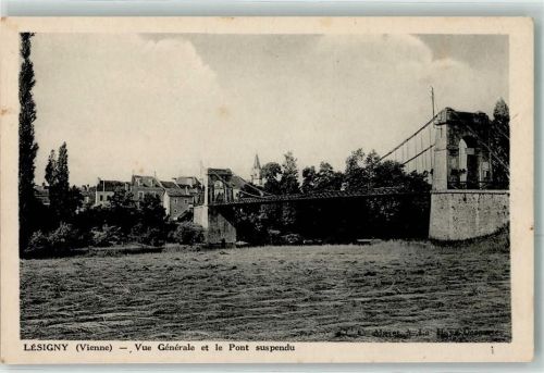 Lesigny Blick auf die Brücke suspendu