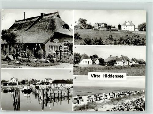 Vitte, Hiddensee Blaue Scheune Hafen Fischerhäuser