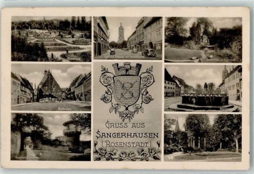 Sangerhausen Rathaus Rosarium Marktplatz Jakobikirche an der Marienkirche