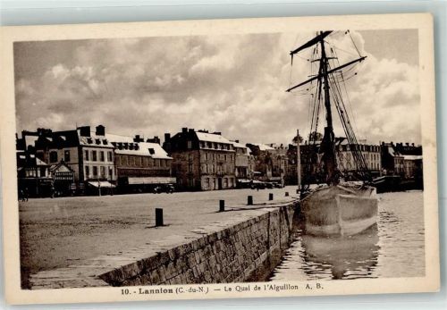 Lannion le Quai de l´ Aiguillon Segelschiff Oldtimer