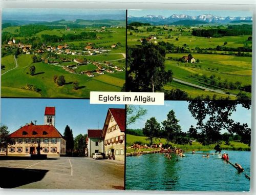 Eglofs Fliegeraufnahme des Familienferiendorfes Schwimmbad Rathaus