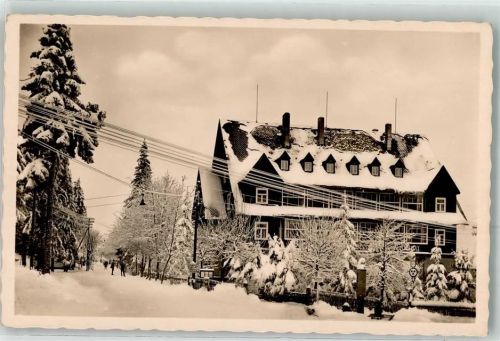 Oberbärenburg Berghotel Friedrichshöhe im Winter