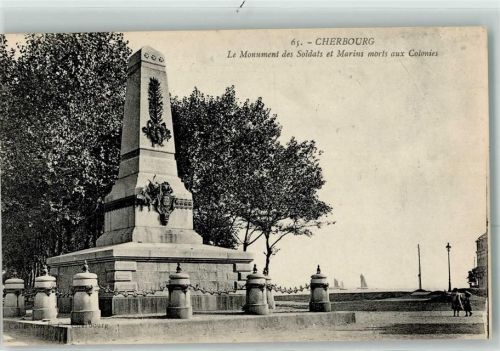 Cherbourg-Octeville Le Monument des Soldats et Marins morts aux Colonies