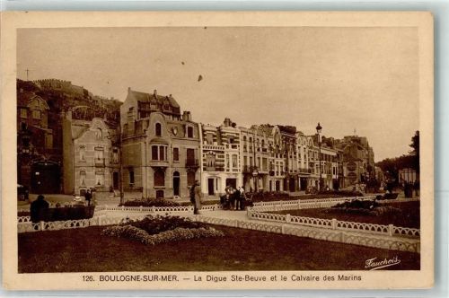 Boulogne-sur-Mer la Digue Ste. Beuve et le Calvaire des Marins Oldtimer