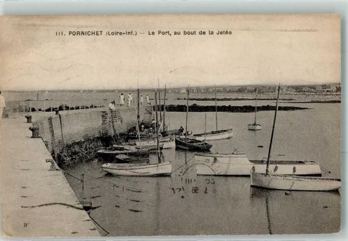 Pornichet der Hafen am Ende des Piers