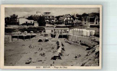 Royan Plage du Chay Strand Zelt Ruderbott Bar
