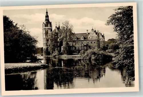 02953 O7582 Bad Muskau - Schloß Muskau 1945 zerstört